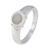 Claire Romantic White Solitaire Ring